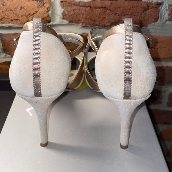 Blush Suede & Rose Gold Boden Heel - Picture 5 of 7